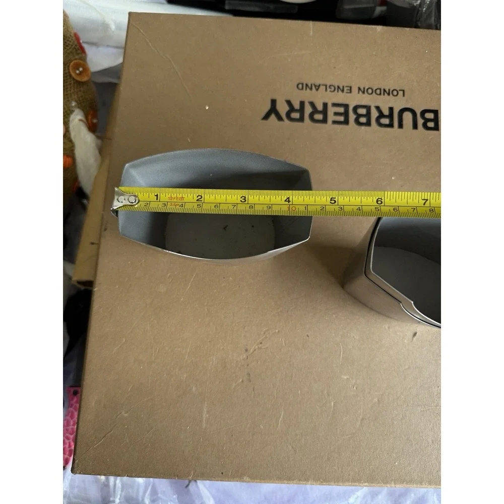Set of 3 Mini Metal Baking‎ Molds Small Loaf Pans Silver 2x4.5 in